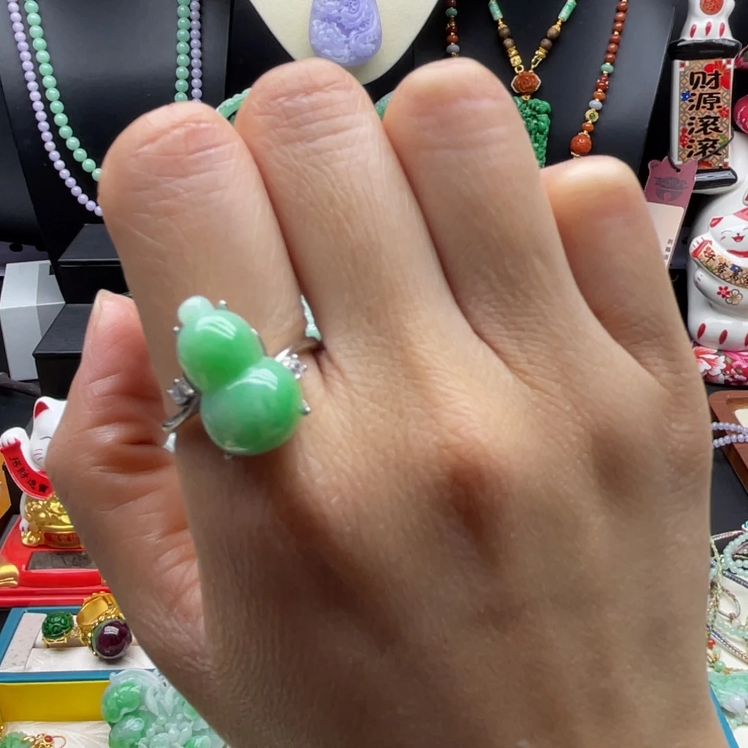 翡翠未镶嵌戒指翡翠葫芦戒指