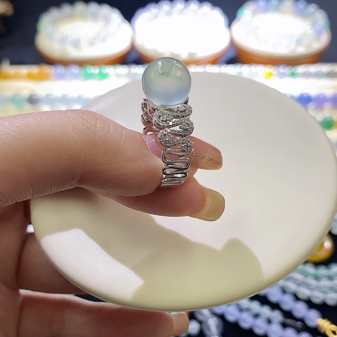 翡翠未镶嵌挂件特价15圈口