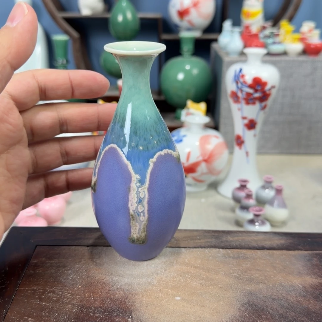 陶瓷手工小花器摆件