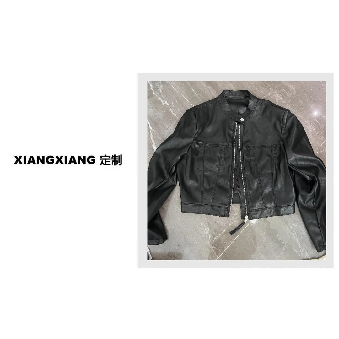 香香老板娘定制经典皮衣外套#21714