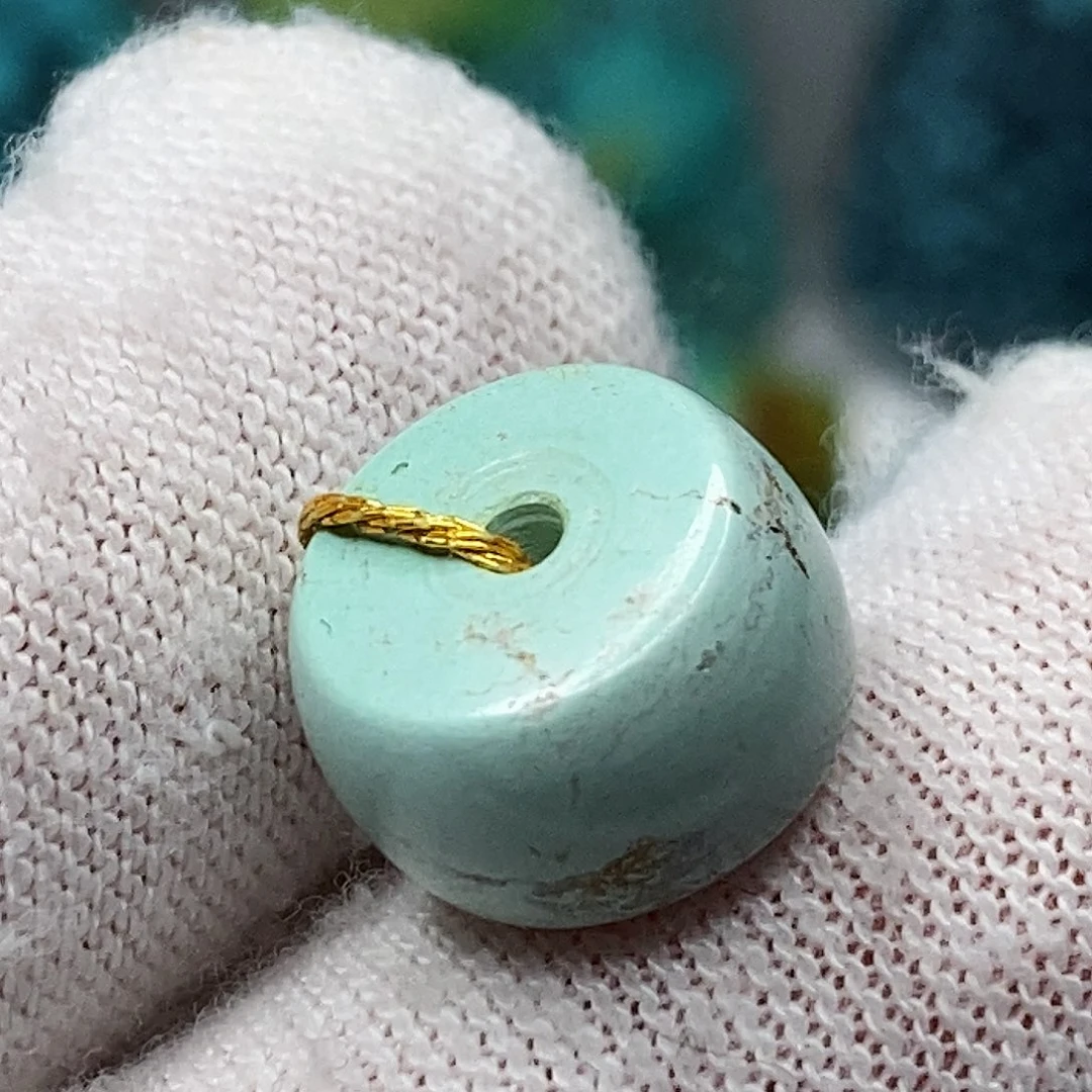 绿松石未镶嵌天然原矿 带武汉地大证书