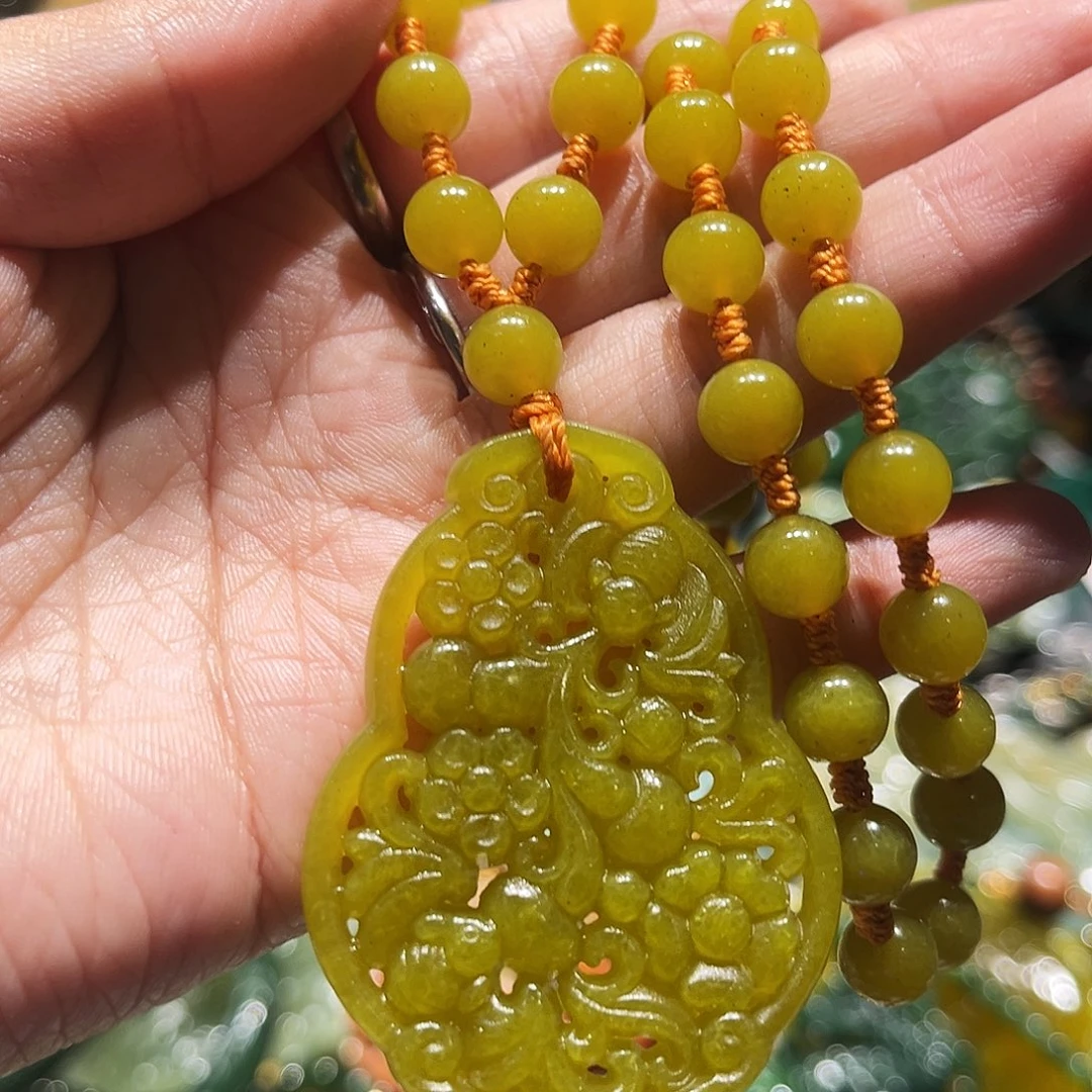 未镶嵌岫玉毛衣链
