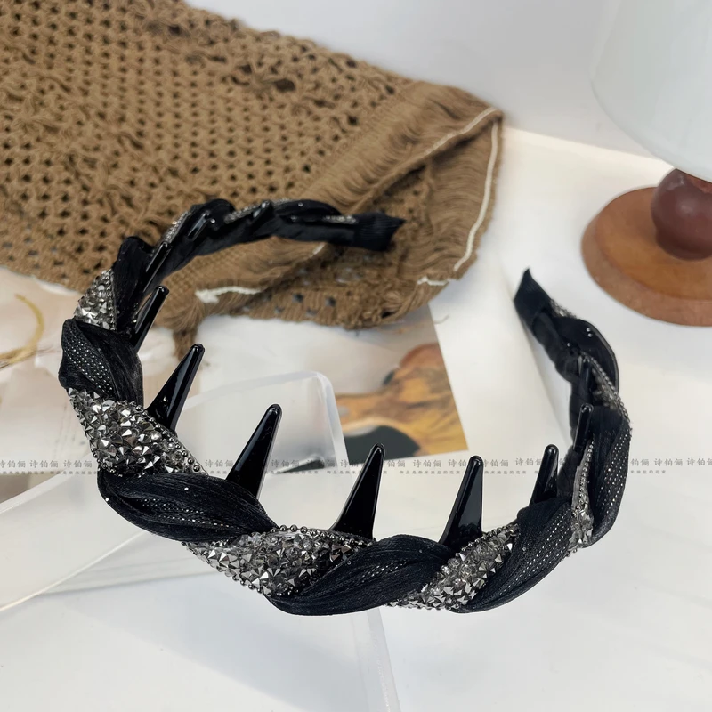 韩式高级感闪钻简约百搭高颅顶发箍 SG1427