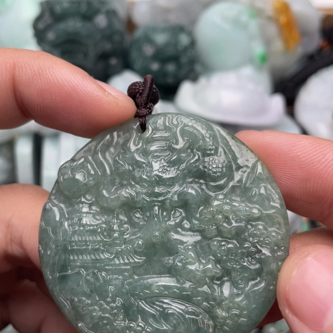 翡翠未镶嵌吊坠(不含链)