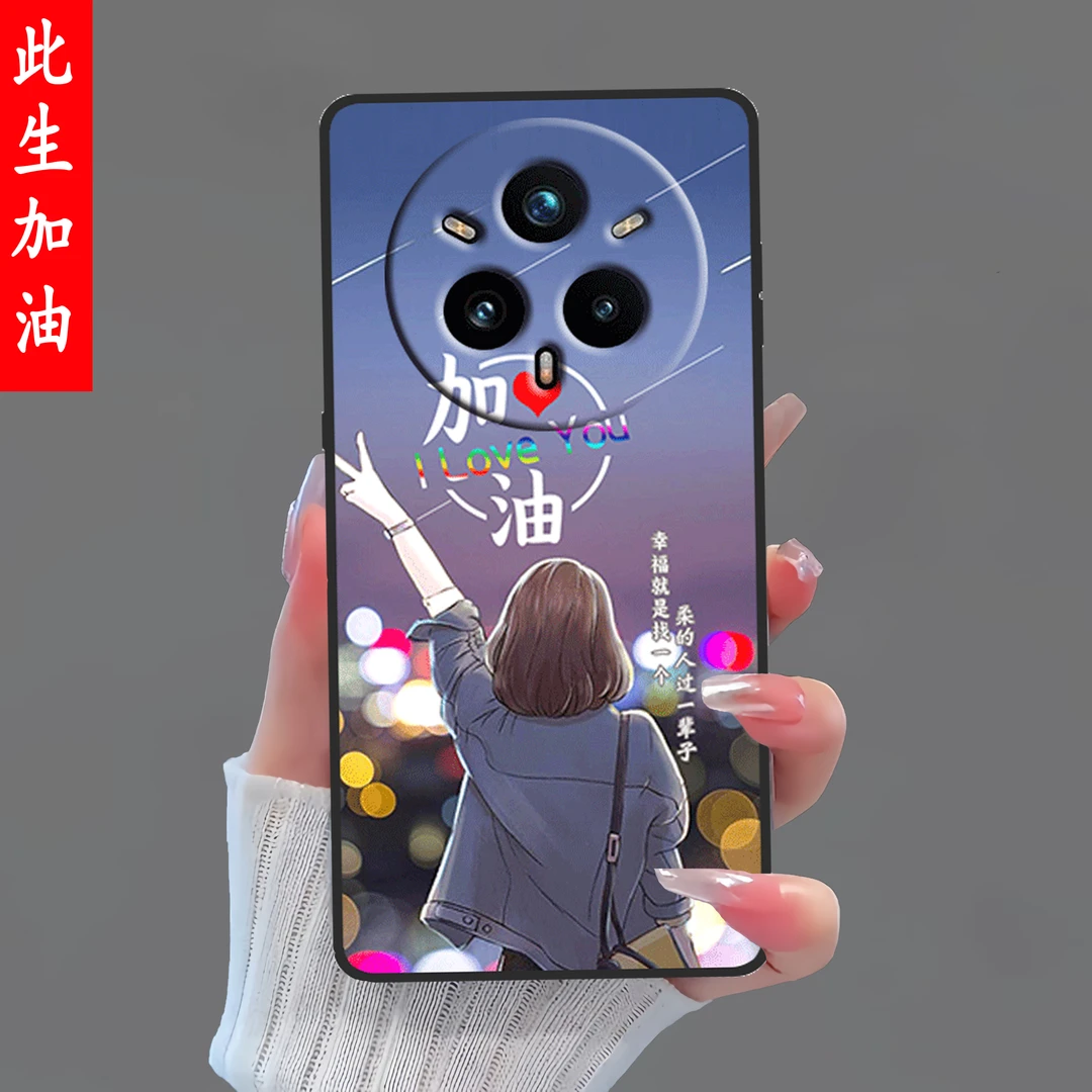 适用OPPO真我14pro手机壳Realme14pro防摔硅胶磨砂软壳网红卡通套