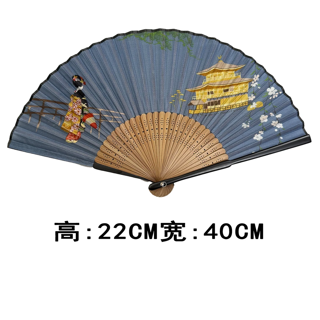 2347#【金阁寺】扇子（尺寸很小）高22CM宽40CM