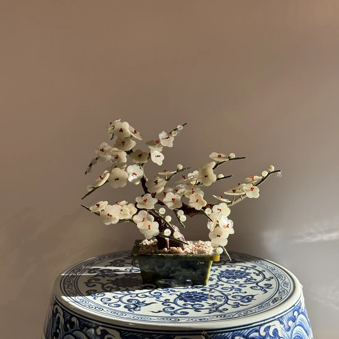 【本尼家】y302花朵盆景装饰摆件