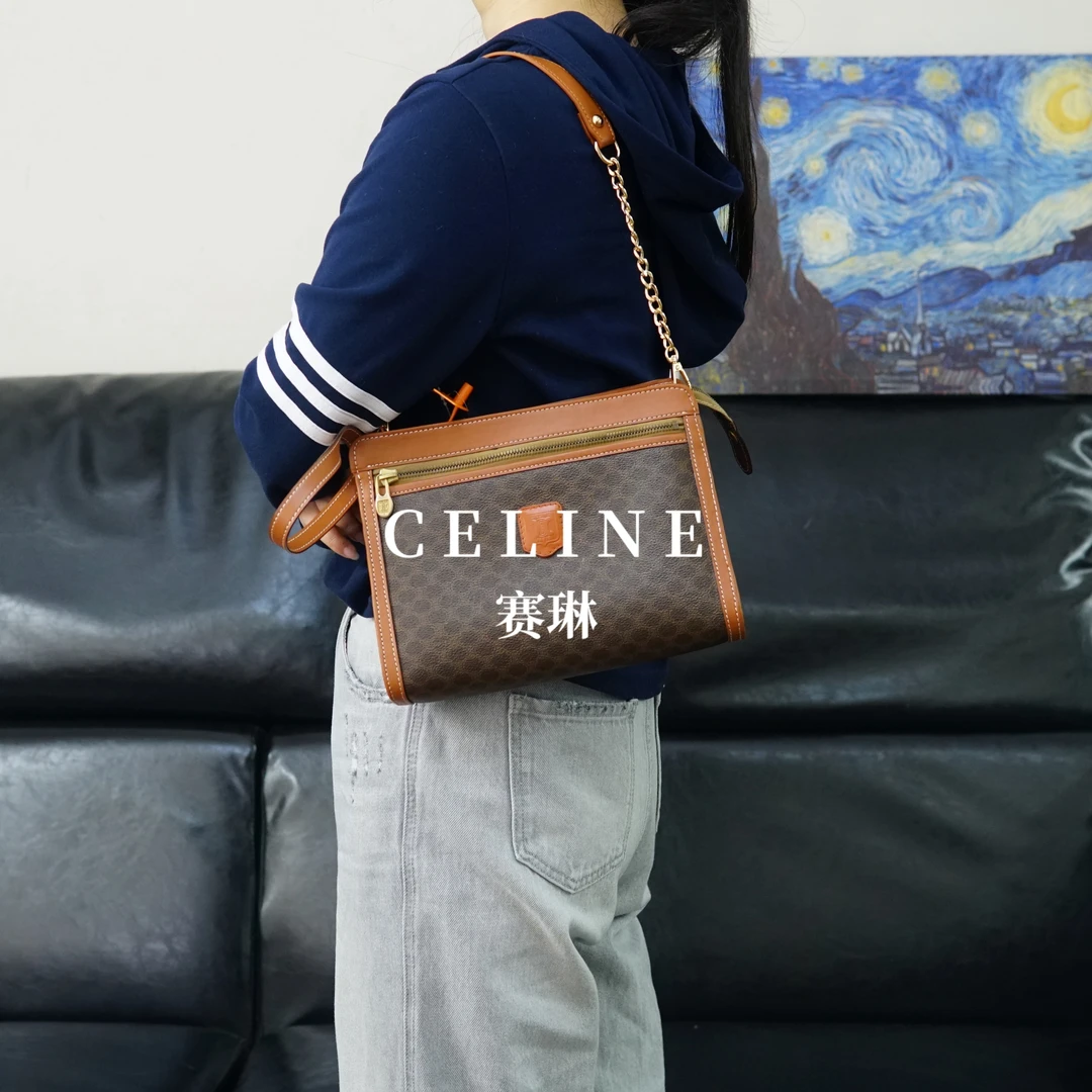 95新 Celine/思琳 老花单肩包/AR03424204/4204