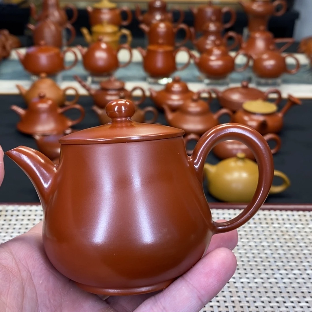 紫砂茶壶华*潮州手拉壶