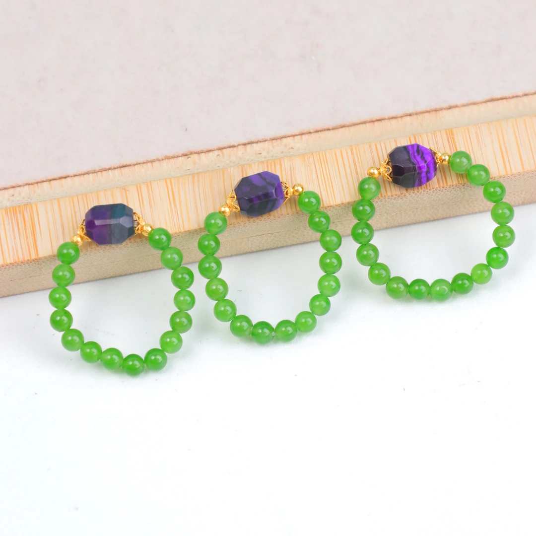 【琪琪珠宝】时尚精致和田玉碧玉戒指——多样性发货发其一