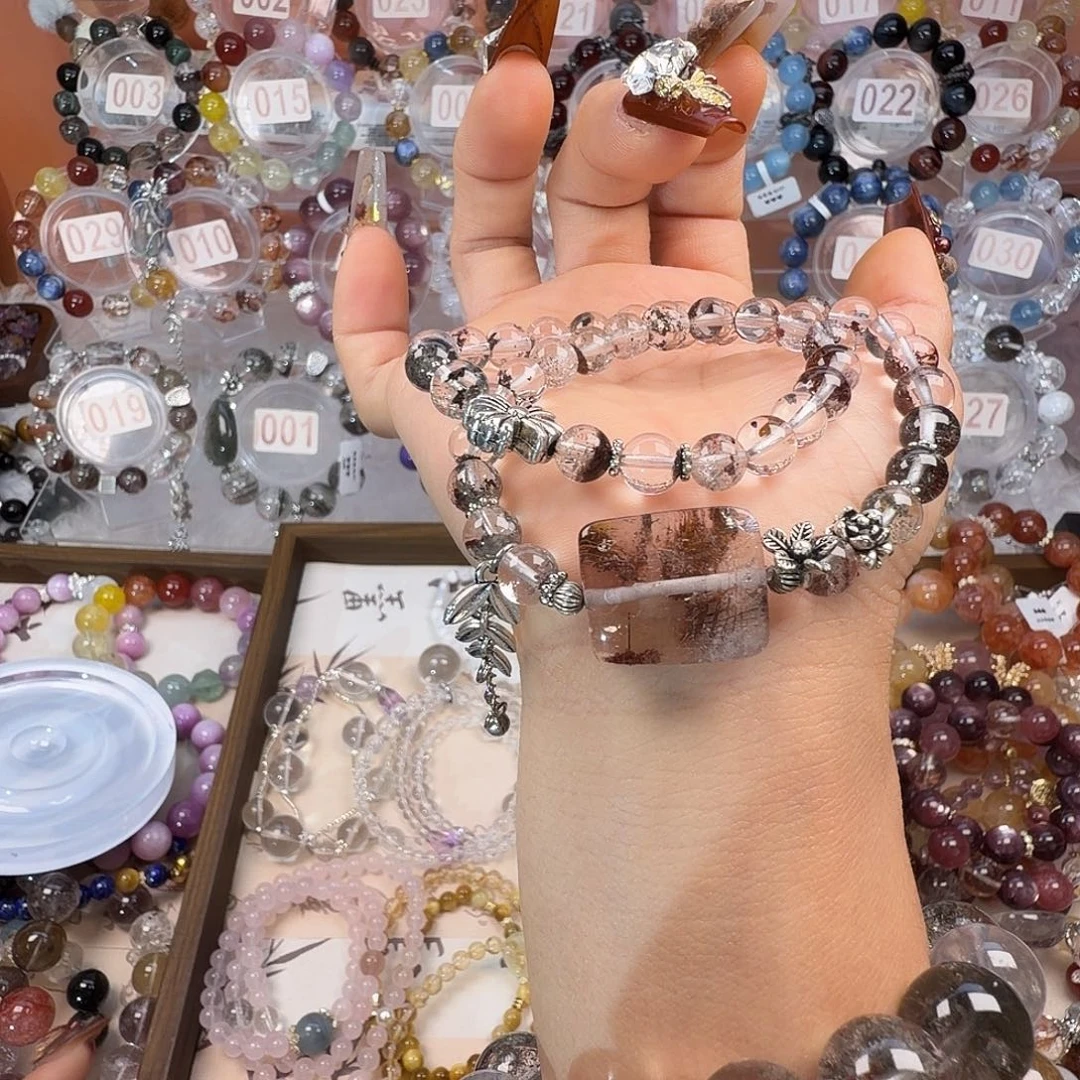 手链合金水晶绿幽灵