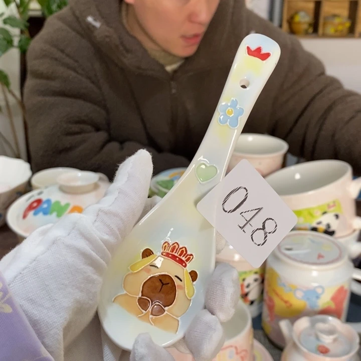 杯景德镇釉下彩手绘