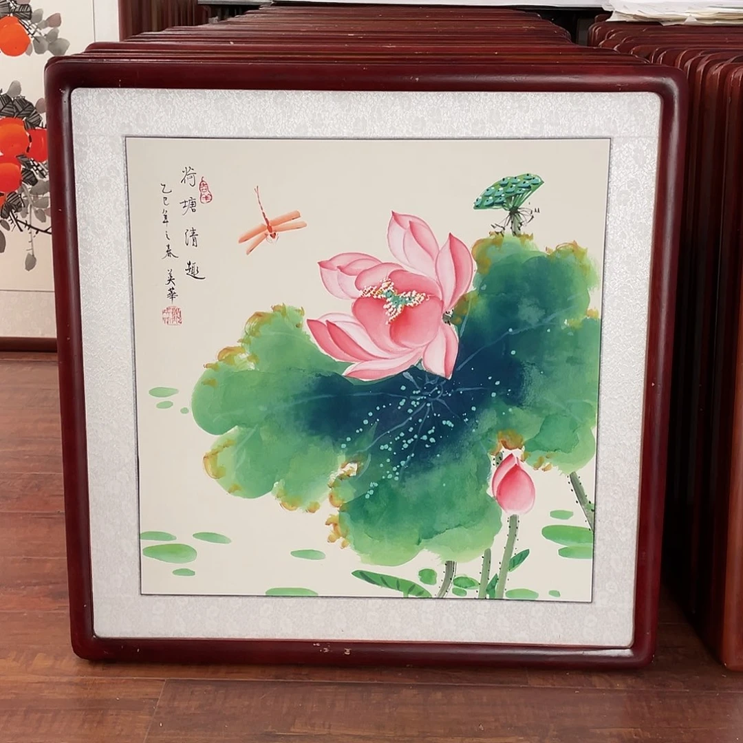 国画带框尺寸63*63厘米