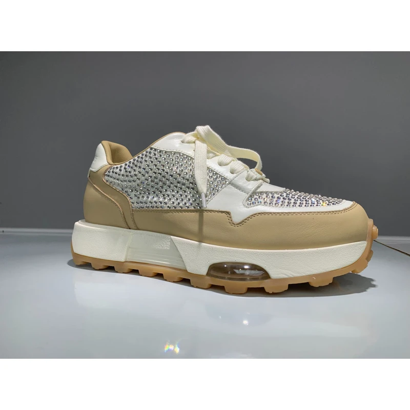 [星腾] 时尚流星钻厚底气垫德训运动鞋 246688 （带钻）