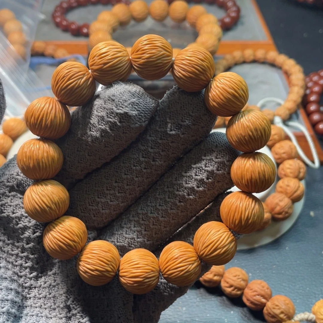 猴头核桃手串玖*金丝16