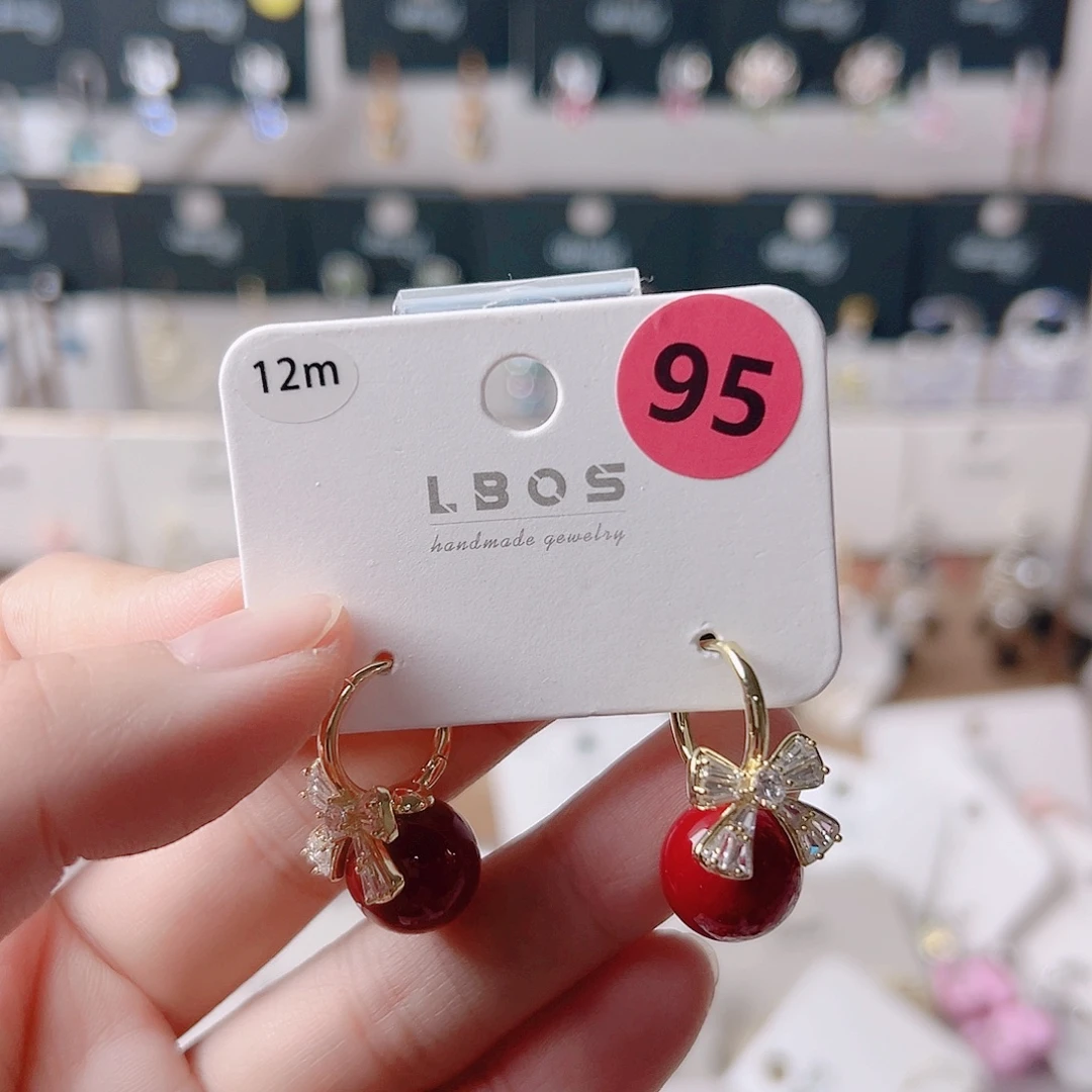 锆石纯铜合金耳环的