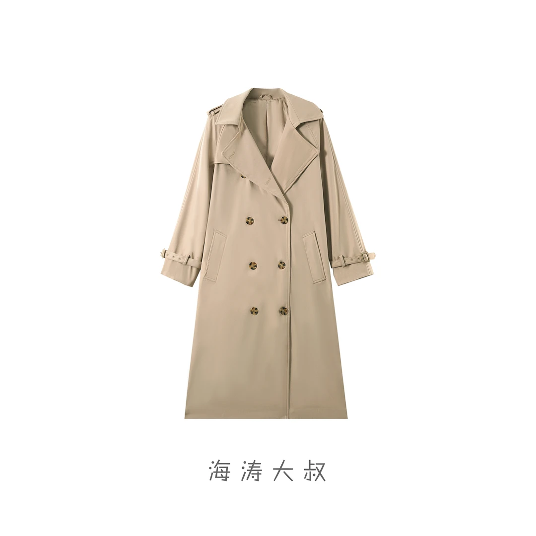 「经典著作」B家新款英伦经典修身气质风衣外套CXLF001