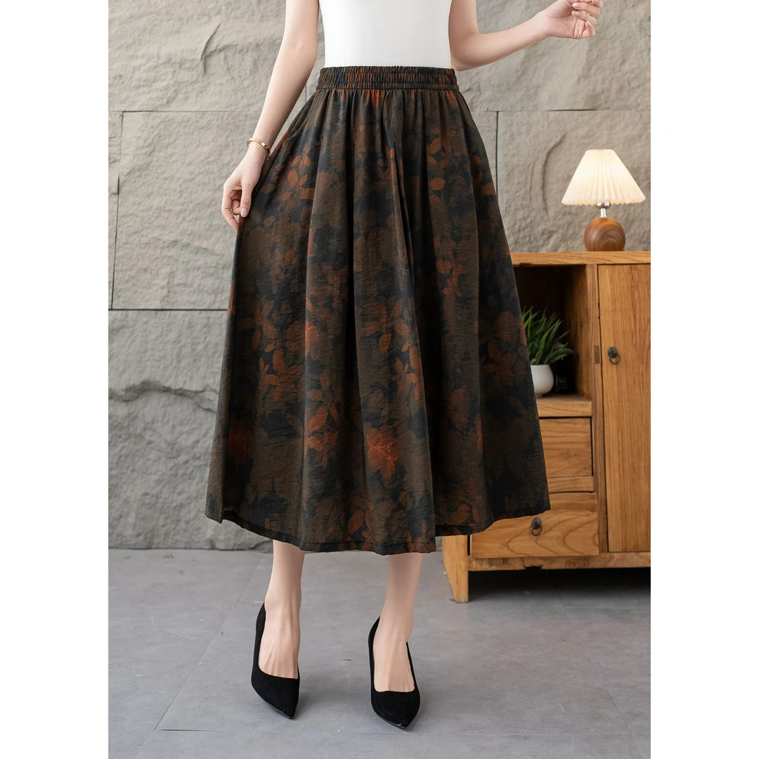 2025新款时尚百搭高腰显瘦气质夏季半身裙85-165斤