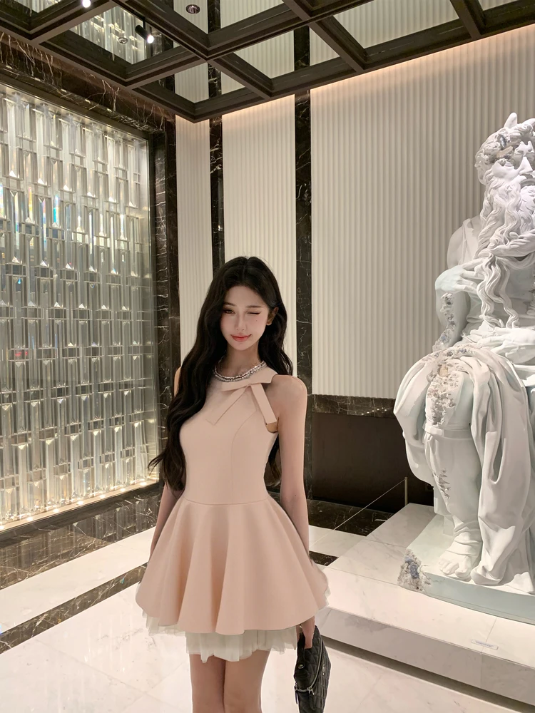 Chill千金风少女感连衣裙女夏季新款生日小礼裙高级感无袖背心裙