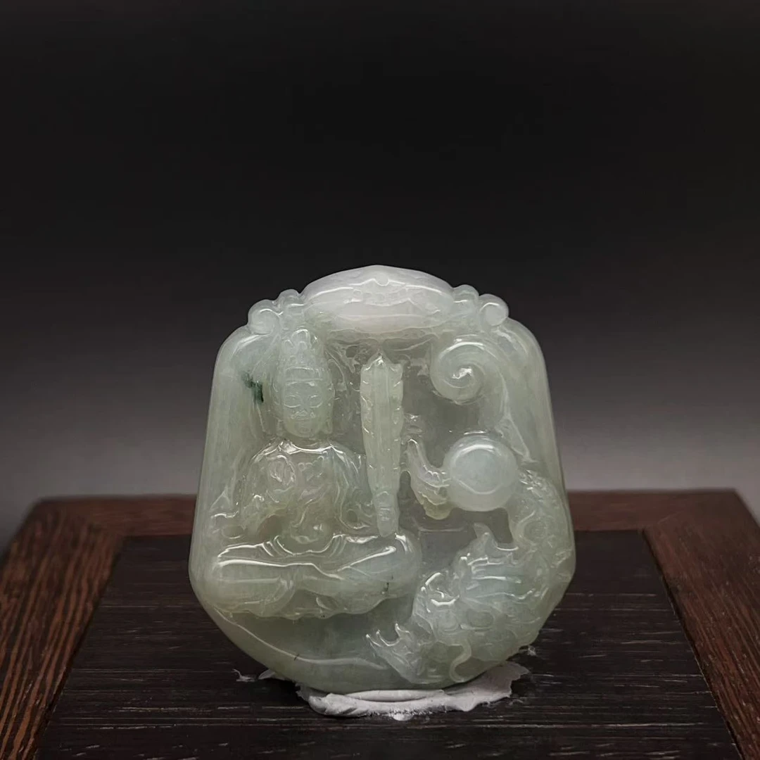 659-天然翡翠-文殊
