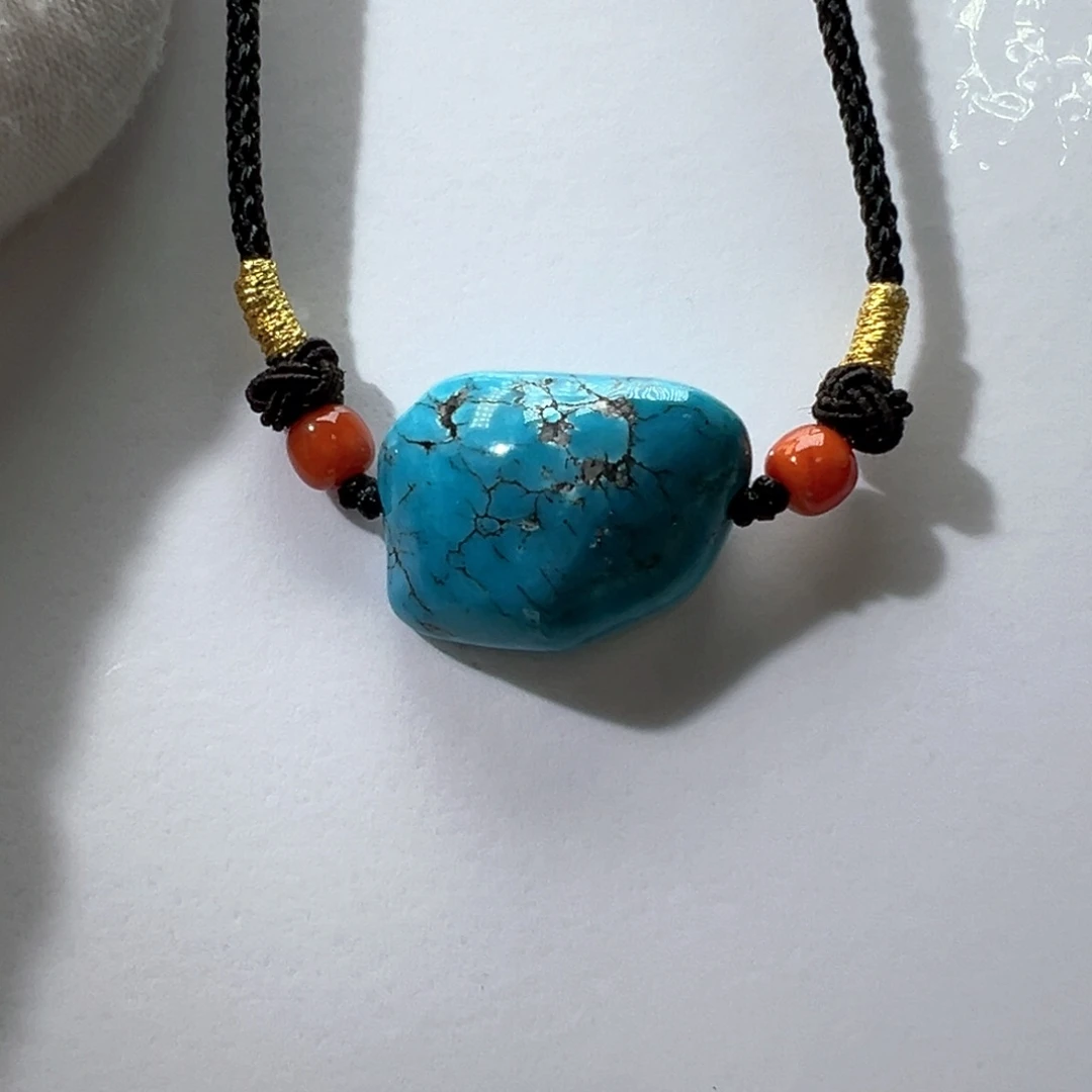 绿松石未镶嵌挂件