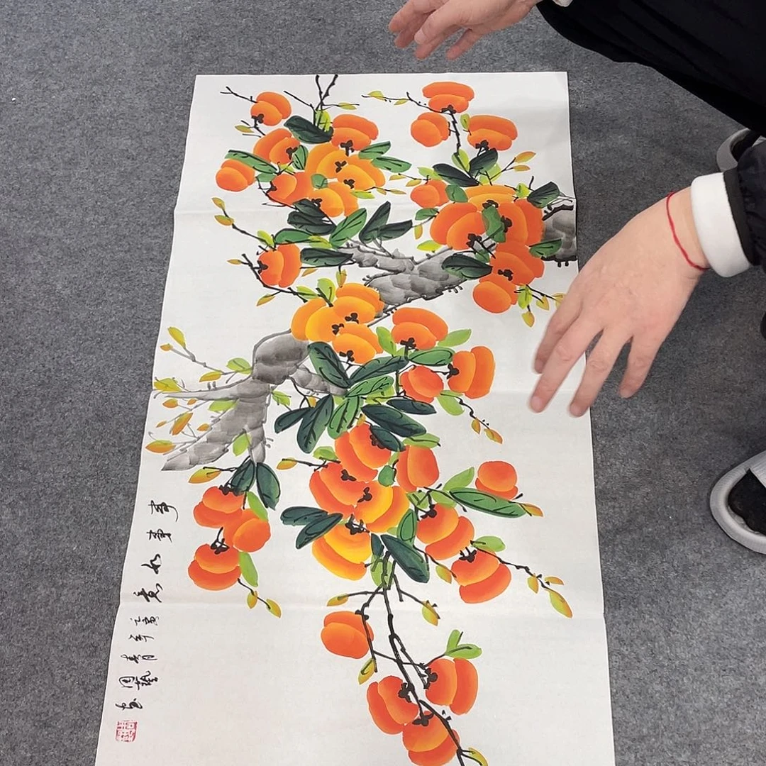 国画今天早上国画作品展示