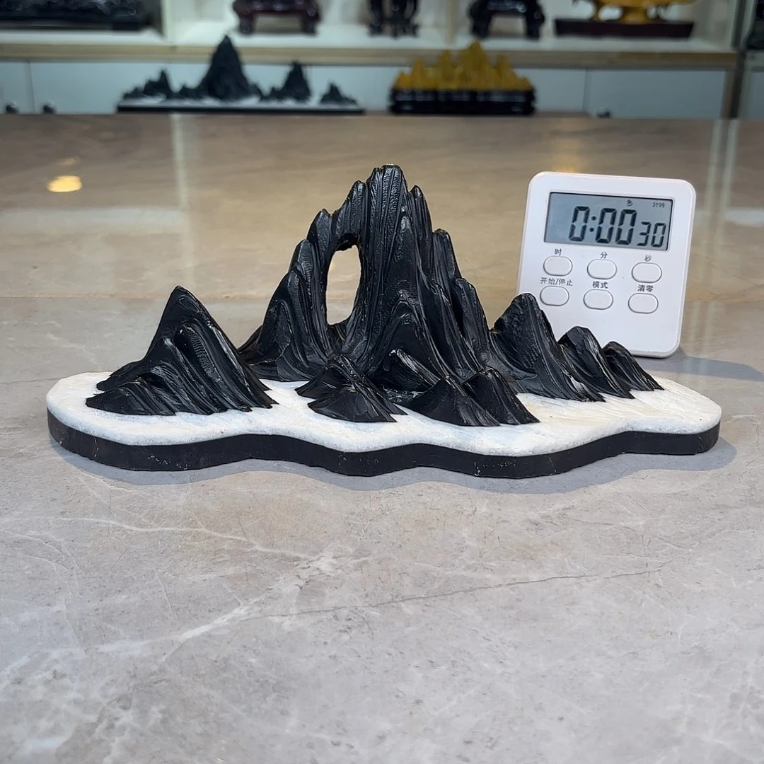 海***生灵璧石手工雕刻奇石摆件