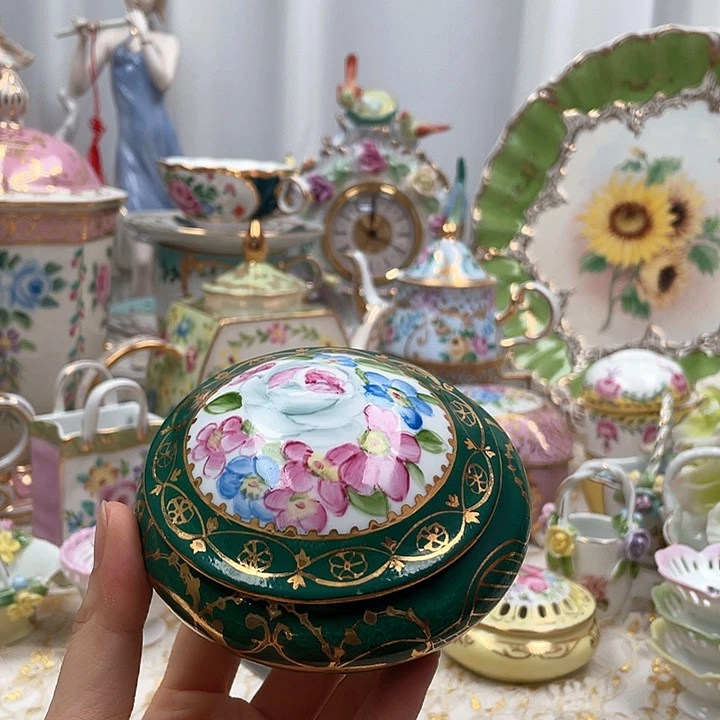 杯碟陶瓷摆件陶瓷微瑕