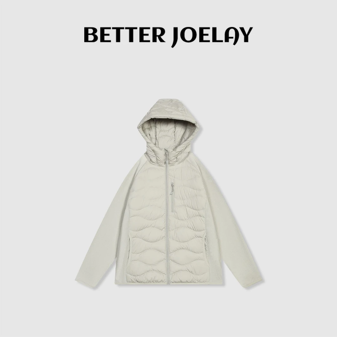 BETTER JOELAY-【波浪纹绗】时尚羽绒服保暖休闲通勤风Z5141
