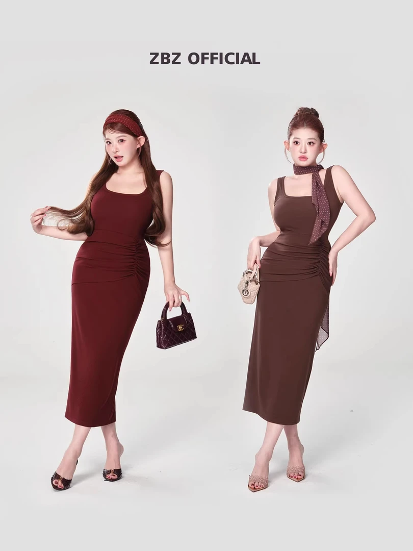 性感御姐线｜小棕瓶裙｜腰臀比新标杆微胖连衣裙
