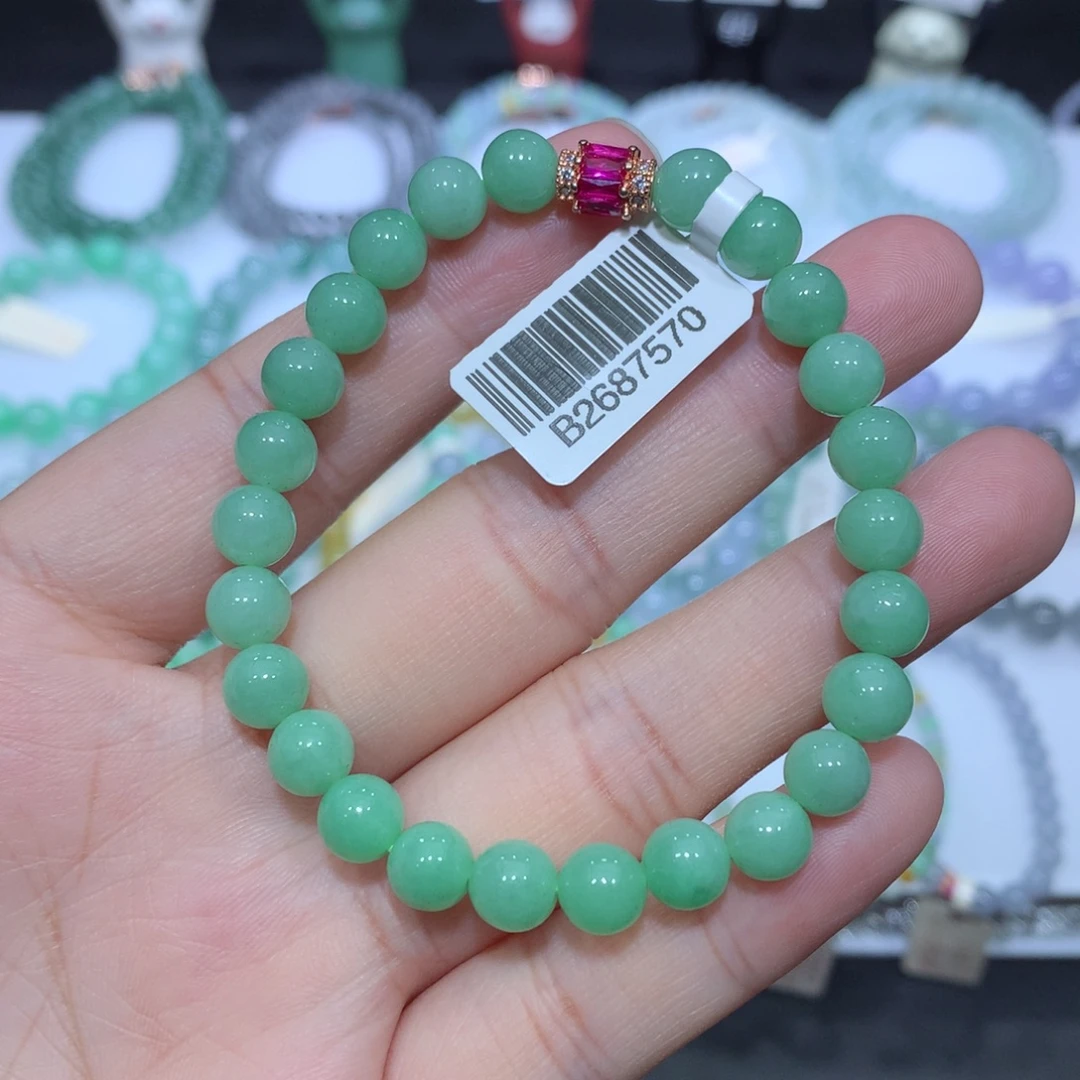 翡翠未镶嵌手串天然