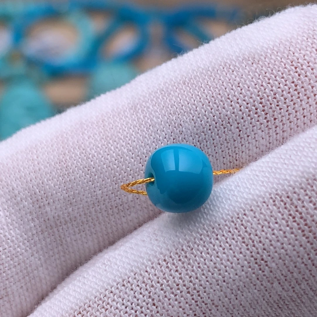 绿松石未镶嵌珠宝奇石6.8mm