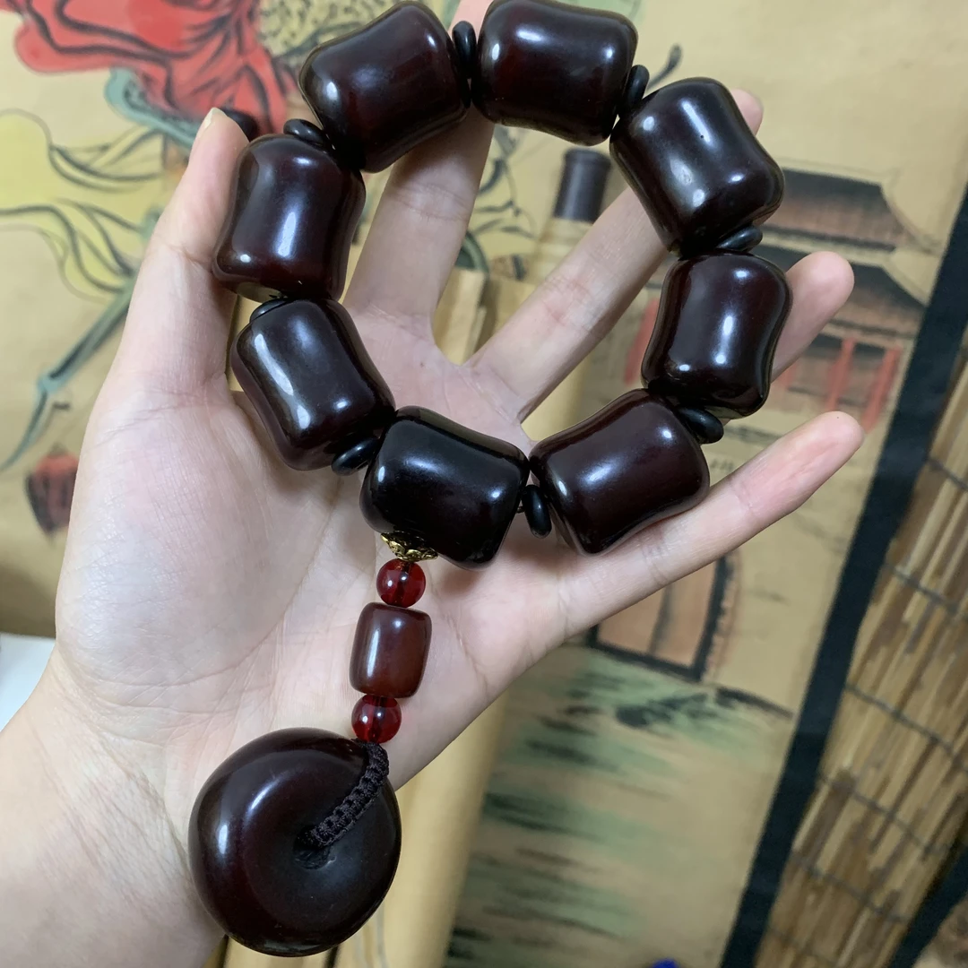 【主播推荐】黑皮红肉2.5cm竹节款手持