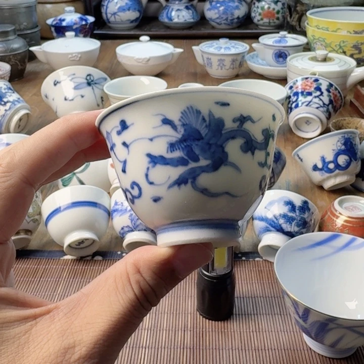 青花瓷器杯子茶具