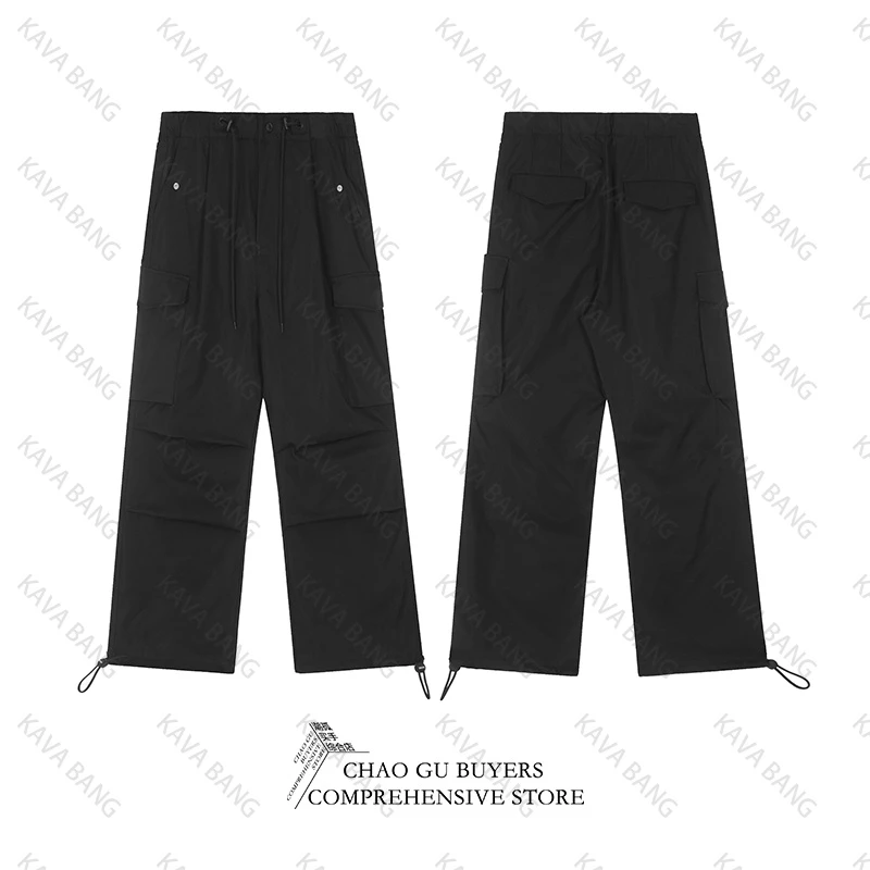 “反转巴黎”系列之折皱剪裁工装休闲西裤1217