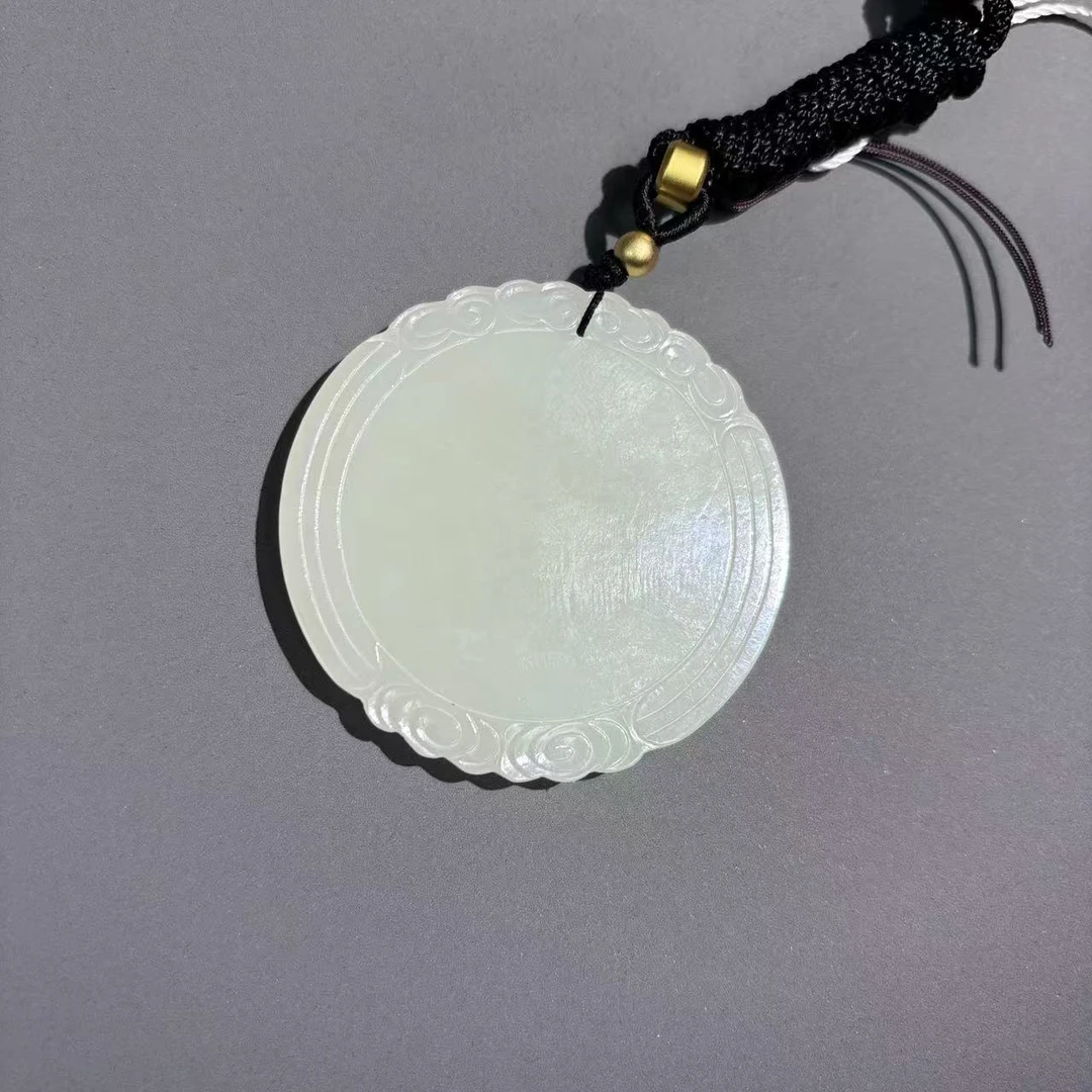 清代和田玉无事牌1