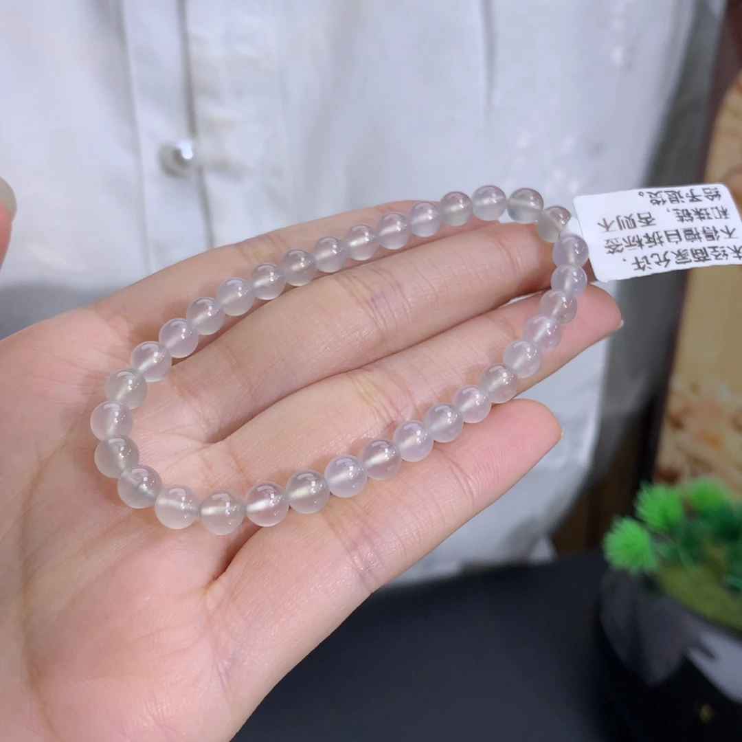么****未镶嵌手串翡翠卡5.3高冰种手串