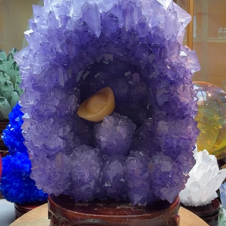 山***风石材摆件 紫气东来