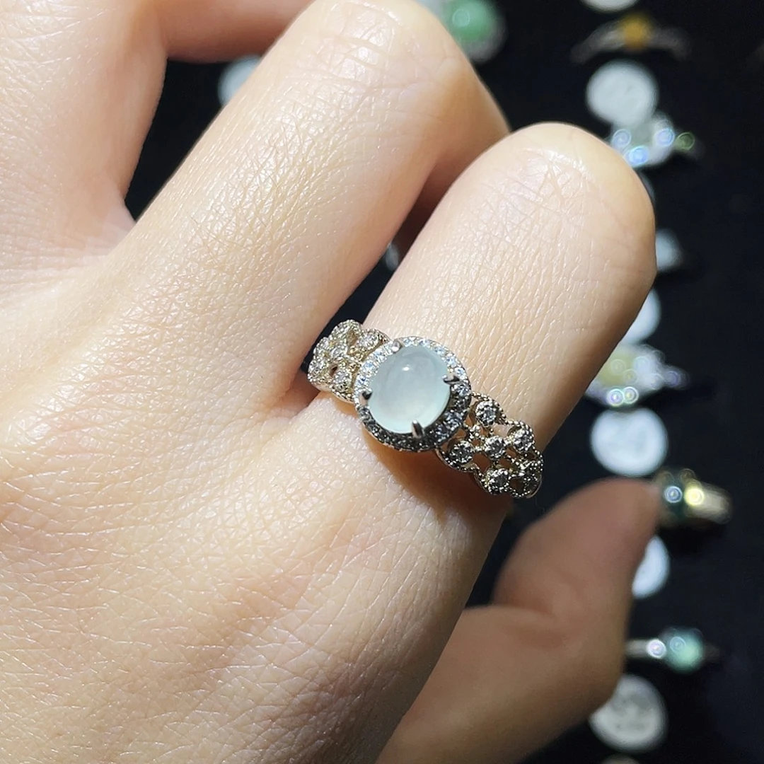 翡翠未镶嵌戒指戒指