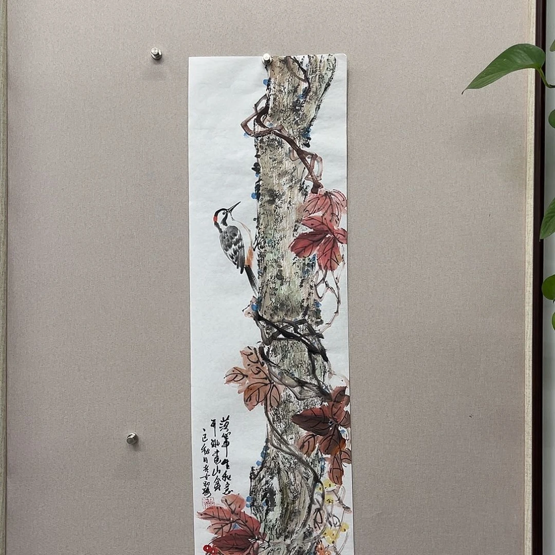 国画艺术家真人手绘