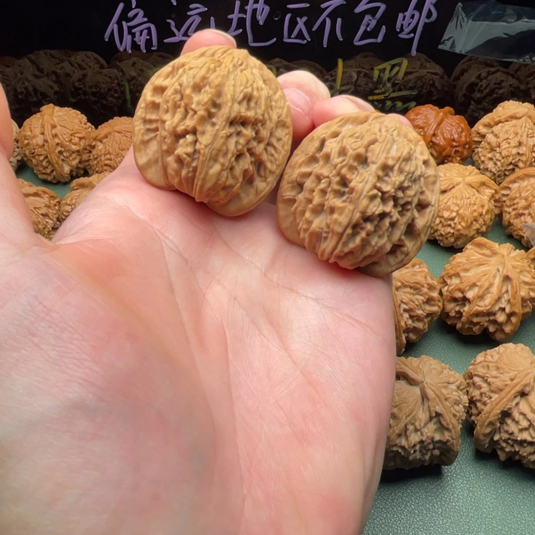核桃把件39全品原装四座楼