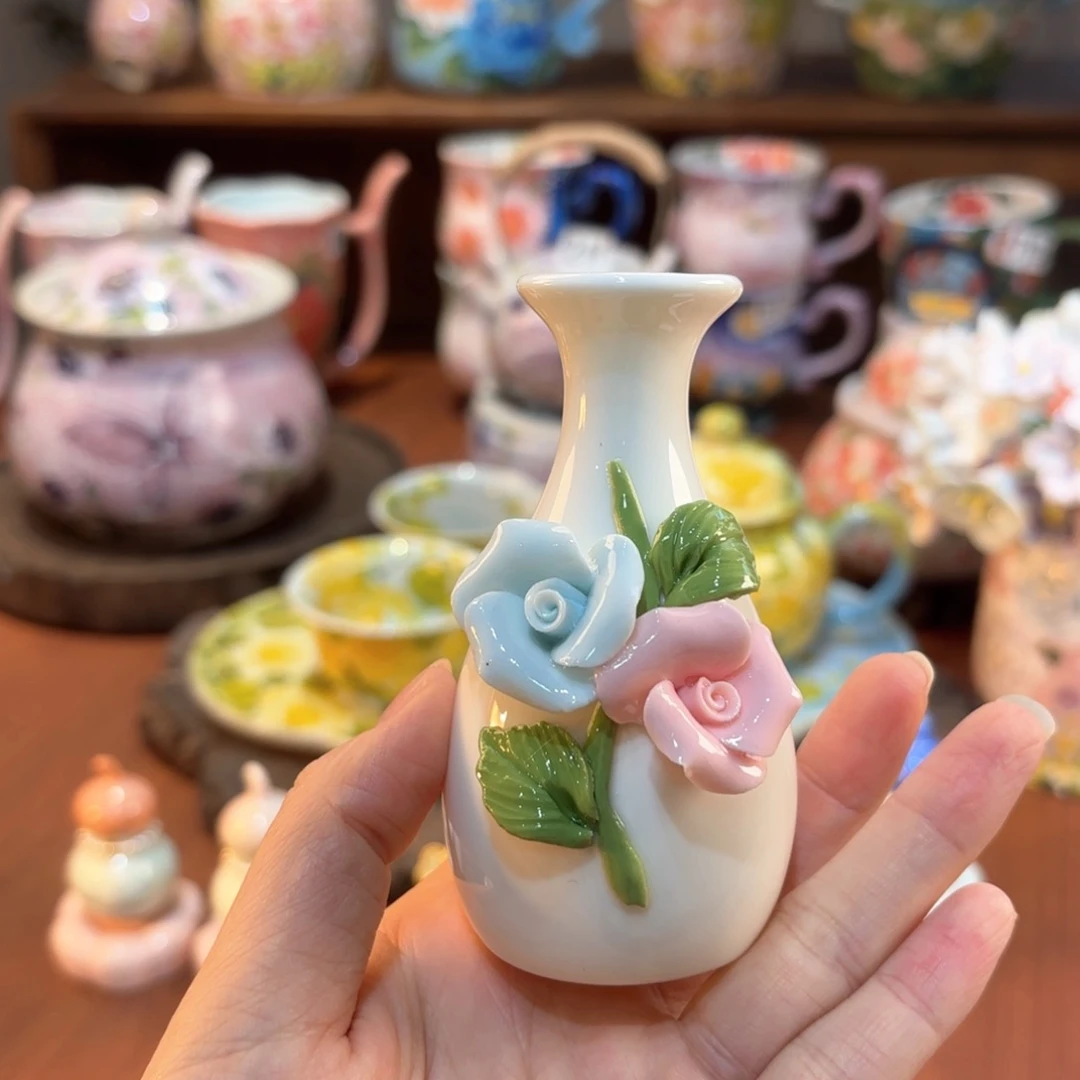 景德镇手绘高温釉下彩陶瓷茶具