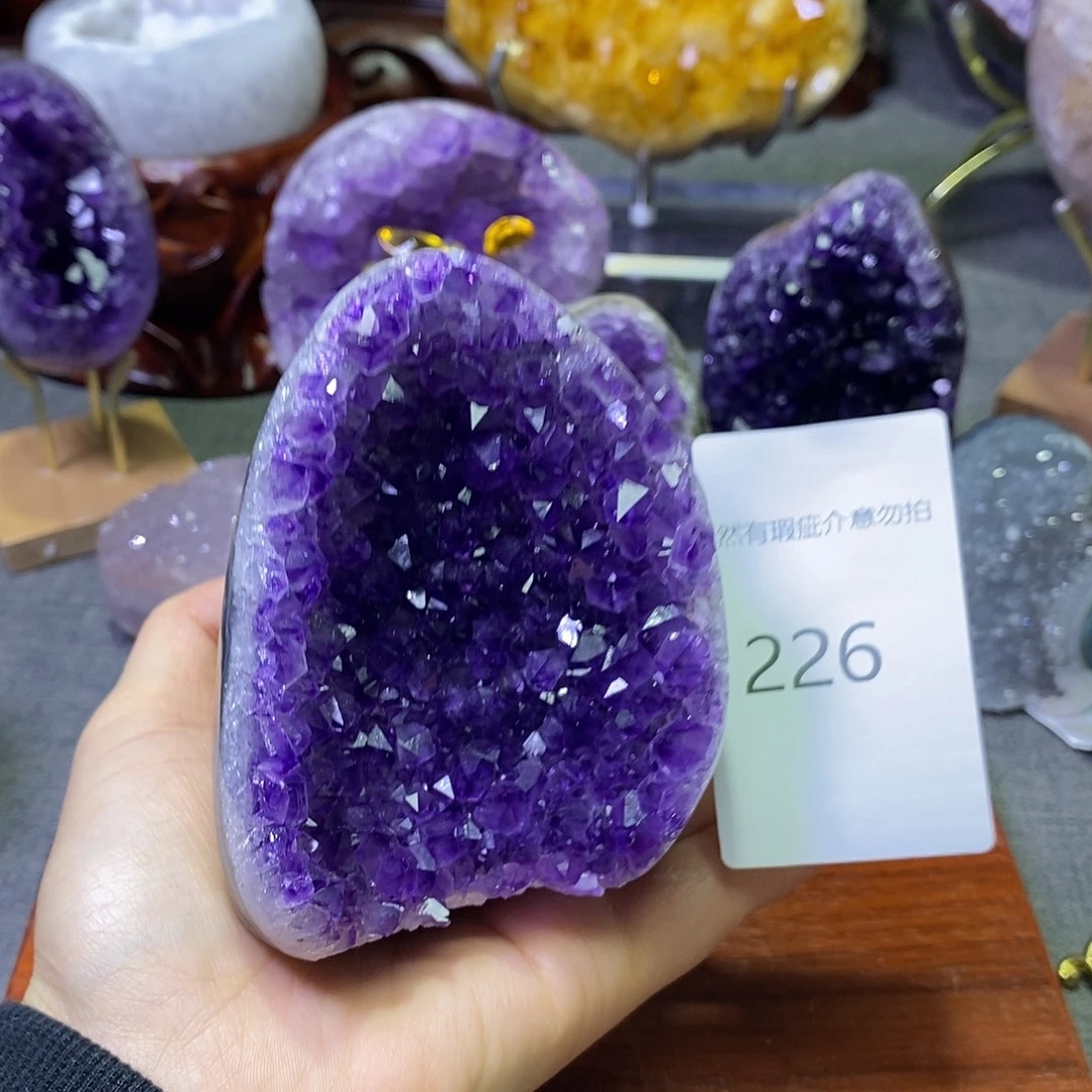 紫晶珠宝半成品未镶嵌