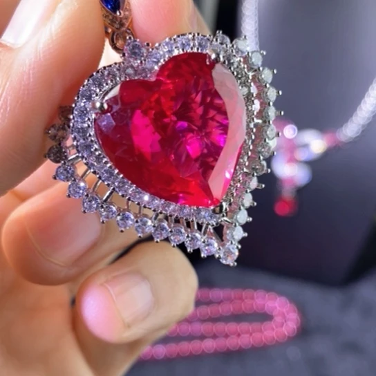 银S925镶嵌戒指红宝石