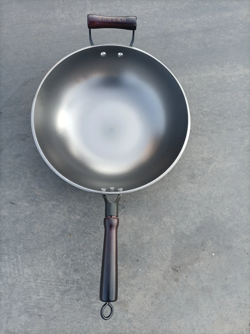 广西陆川加厚单耳炒菜铁锅