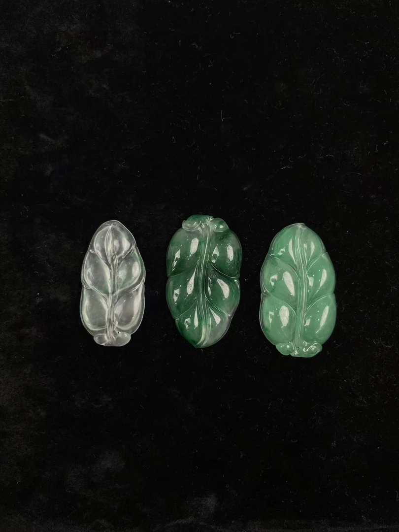 天然非洲翠吊坠飘花 金枝玉叶 （多样发一）