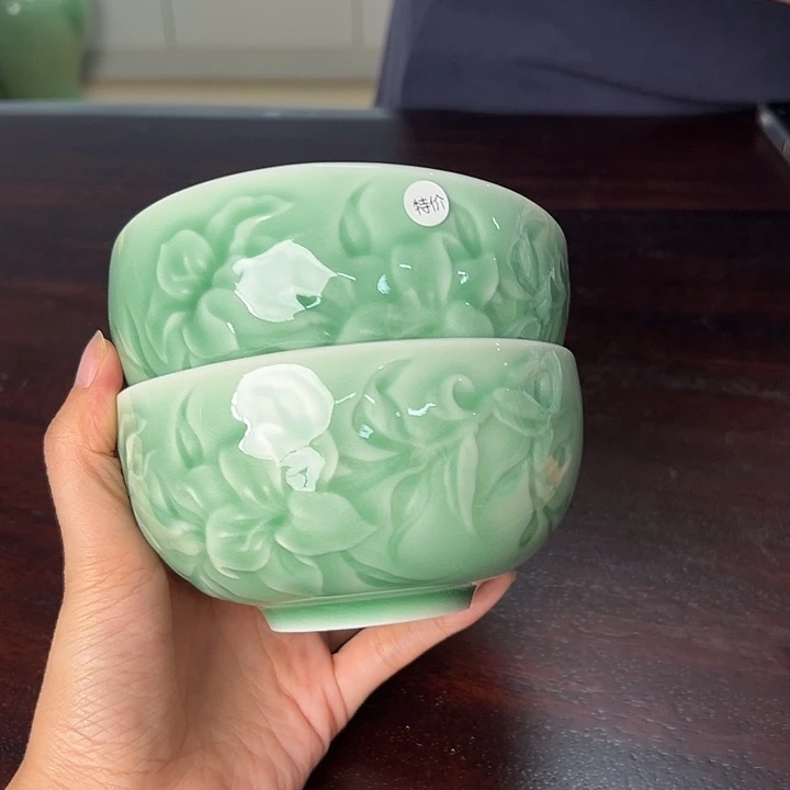 龙泉云间青瓷小米茶器