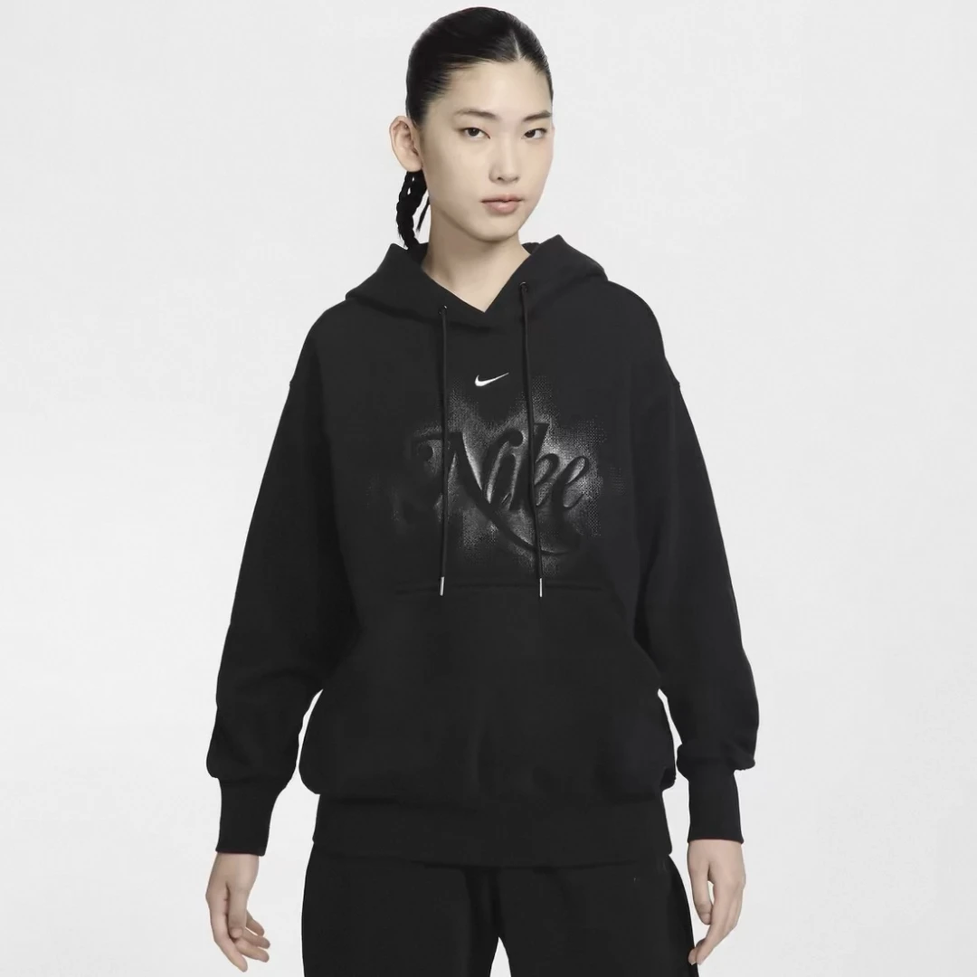 NIKE/耐克女款舒适休闲百搭长袖卫衣女款黑色HQ4869010