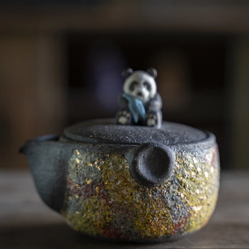 【网瓷专属】坐着熊猫宝瓶160CC（高越S0098）口径8.5cm高9.5cm