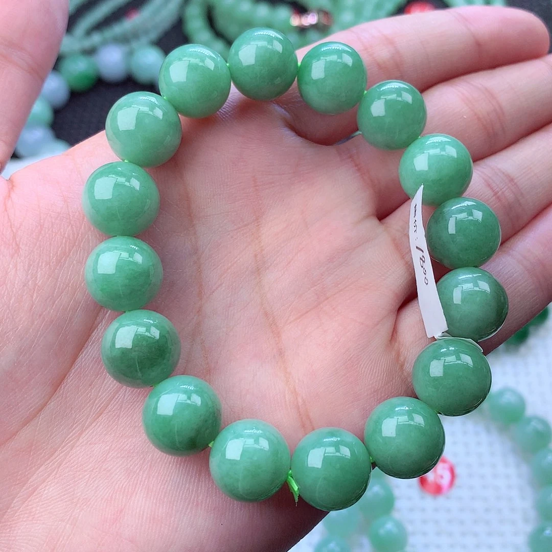 翡翠未镶嵌毛衣链卡13